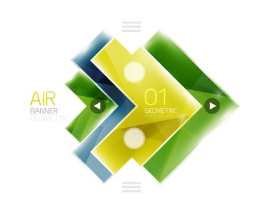 Parlak renk gerçekçi okları