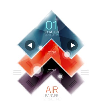 Parlak renk gerçekçi okları