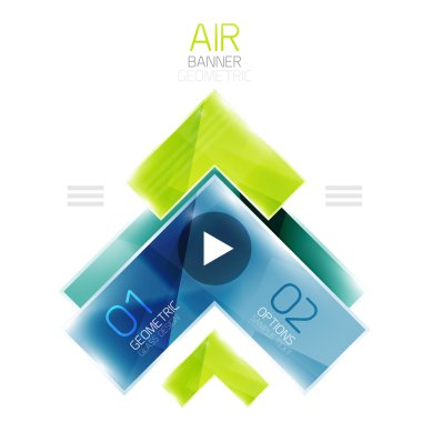 Parlak renk gerçekçi okları