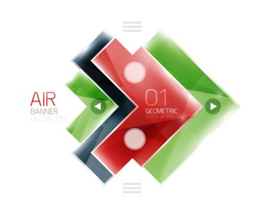 Parlak renk gerçekçi okları