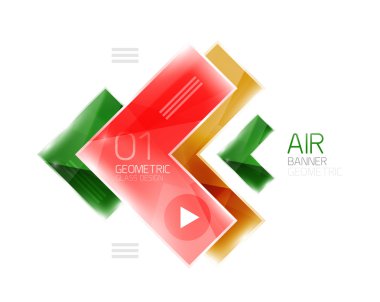 Parlak renk gerçekçi okları