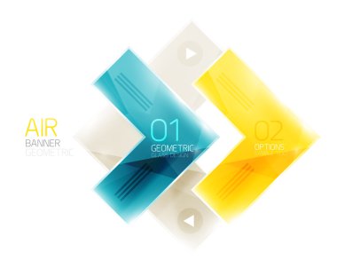 Parlak renk gerçekçi okları