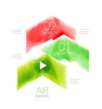 Hava hafif parlak tasarım ok. Web bilgi kutusu veya kullanıcı arabirimi menü öğesi