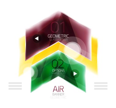 Hava hafif parlak tasarım ok. Web bilgi kutusu veya kullanıcı arabirimi menü öğesi