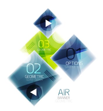 Parlak renkli kareler