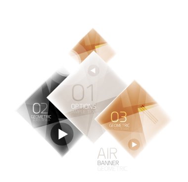 Parlak renkli kareler