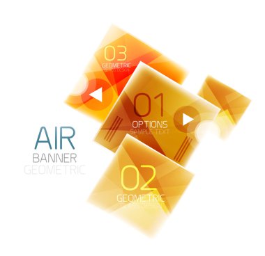 Parlak renkli kareler