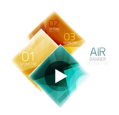 Parlak renkli kareler