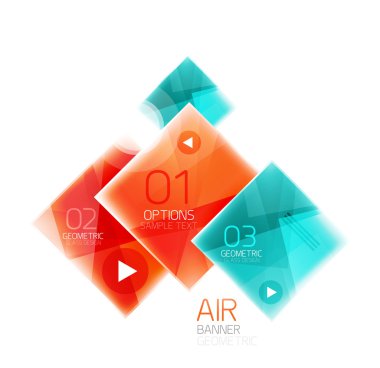 Parlak renkli kareler