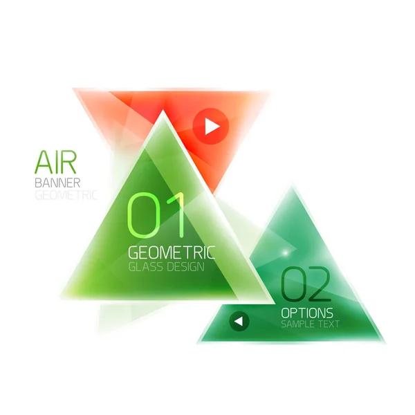 Aria triangolo sfondo astratto — Vettoriale Stock