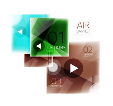 Cam kare web kutusu, infographics afiş