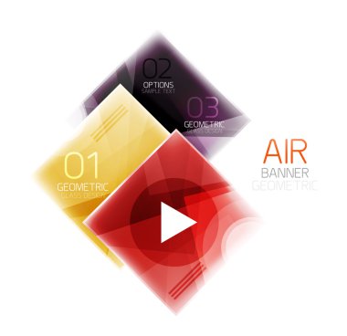 Parlak renkli kareler