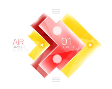 Ok iş Infographic şablonu