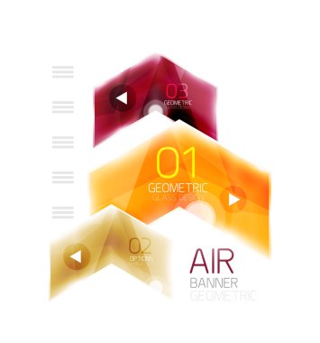 Hava hafif parlak tasarım ok. Web bilgi kutusu veya kullanıcı arabirimi menü öğesi