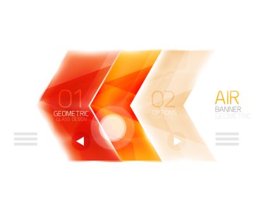 Hava hafif parlak tasarım ok. Web bilgi kutusu veya kullanıcı arabirimi menü öğesi