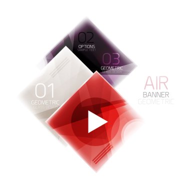 Parlak renkli kareler