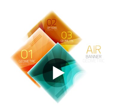 Parlak renkli kareler