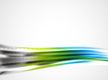 Parlak metalik dalga perde. Arka plan