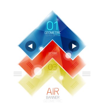 Parlak renk gerçekçi okları