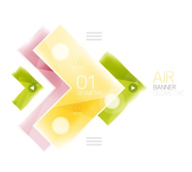 Parlak renk gerçekçi okları