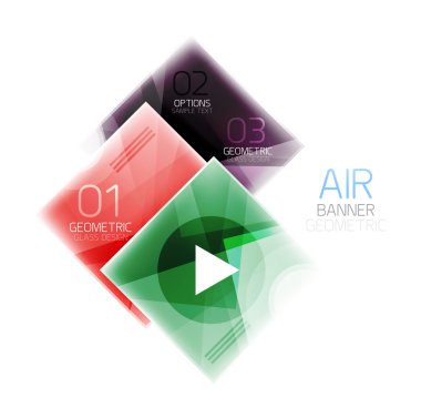 Cam kare web kutusu, infographics afiş