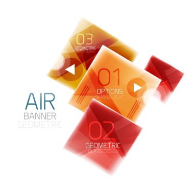 Cam kare web kutusu, infographics afiş