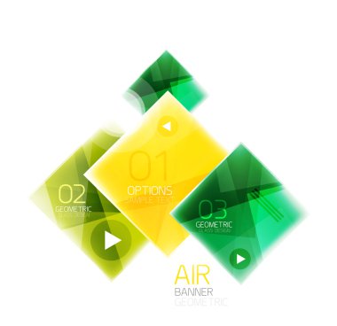 Parlak renkli kareler