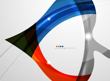 Parlak dalga modern hareket şablonu