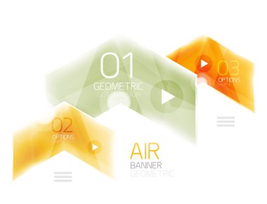 Renkli parlak ok web kutusu