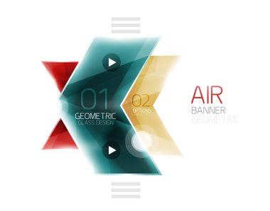 Renkli parlak ok web kutusu