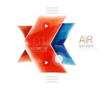 Renkli parlak ok web kutusu