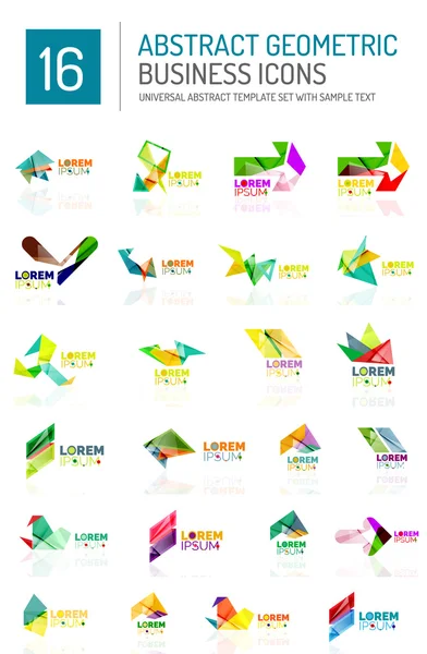 Abstract business icons — Stock Vector