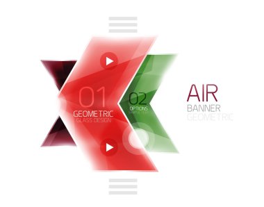 Renkli parlak ok web kutusu