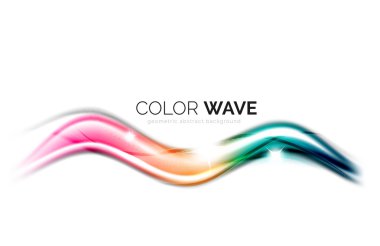 Soyut renk dalgası tasarım ögesi