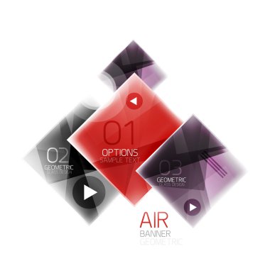 Cam kare web kutusu, infographics afiş