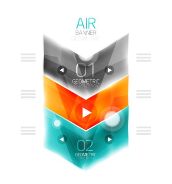 Hava hafif parlak tasarım ok. Web bilgi kutusu veya kullanıcı arabirimi menü öğesi