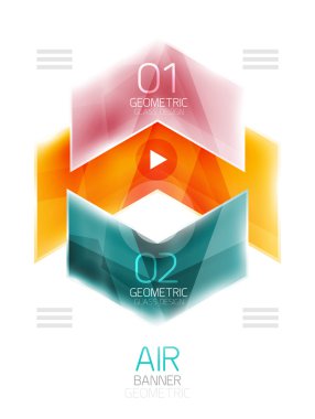 Hava hafif parlak tasarım ok. Web bilgi kutusu veya kullanıcı arabirimi menü öğesi