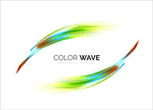 Shiny color wave — Stock Vector