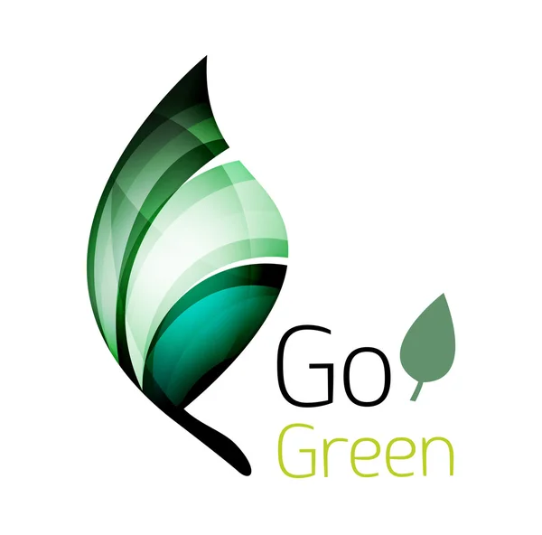 Go green nature concept — Stock Vector