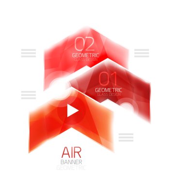 Hava hafif parlak tasarım ok. Web bilgi kutusu veya kullanıcı arabirimi menü öğesi