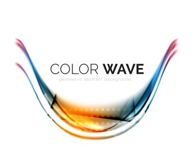 Soyut renk dalgası tasarım ögesi