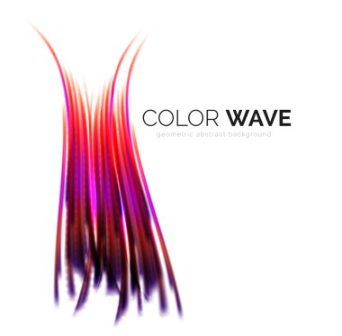 Soyut renk dalgası tasarım ögesi