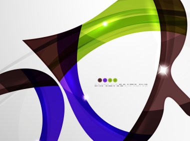 Parlak dalga modern hareket şablonu