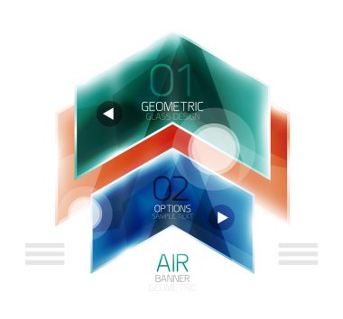 Hava hafif parlak tasarım ok. Web bilgi kutusu veya kullanıcı arabirimi menü öğesi