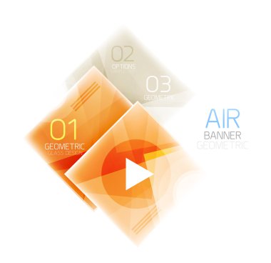 Seçeneği ile renkli geometrik kareler. Infographic arka plan