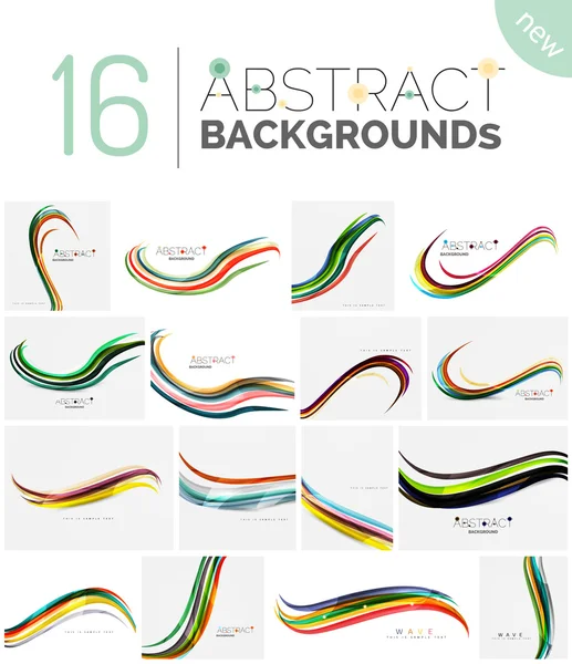 Pack of vector abstract backgrounds — Stock Vector
