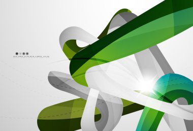 Parlak dalga modern hareket şablonu