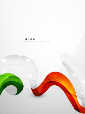 Parlak dalga modern hareket şablonu