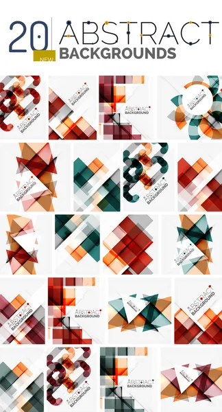 Collection de fonds abstraits — Image vectorielle