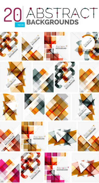 Collection of abstract backgrounds — Stock Vector